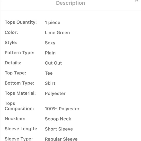 Skirt and crop top - Picture 3 of 3